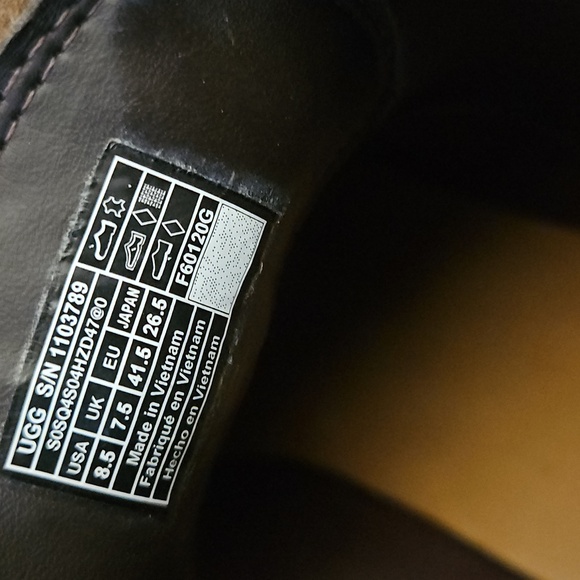 UGG Biltmore Chelsea Brown Leather Chukka Boots 8.5M - Picture 9 of 9